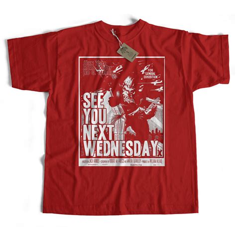 Inspired by John Landis T Shirt - See You Next Wednesday | Cult Movie T ...