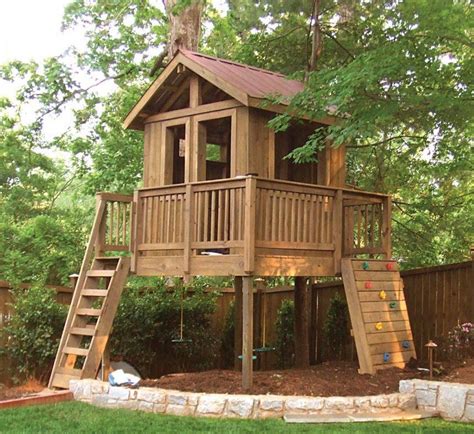 diy playhouse kits how to build treehouse step by without tree ...