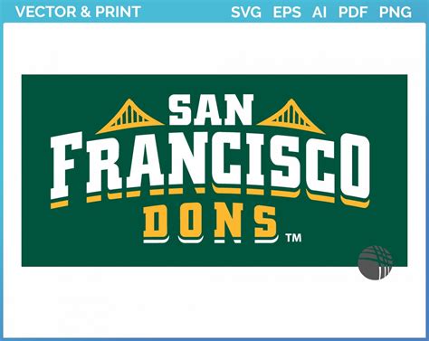 San Francisco Dons - Wordmark Logo (2012) - College Sports Vector SVG Logo in 5 formats