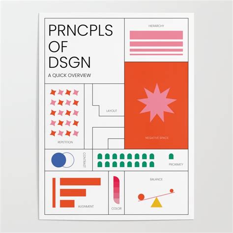 Principles of Design Poster by valeriedesigns | Society6