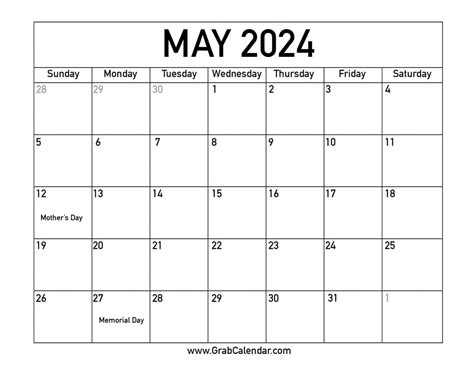 Handy Calendars 2024 May Calendar Printable Template Pdf - Calendar 2024 Christian