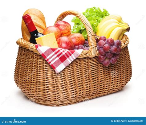 Picnic Basket, Beach Ball In Meadow Royalty-Free Stock Photography | CartoonDealer.com #9127829