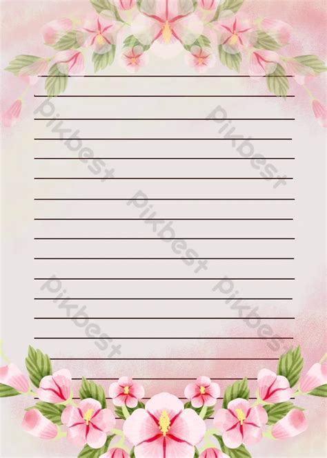 Floral Letters Gorgeous Letter Paper Background | PSD Free Download - Pikbest