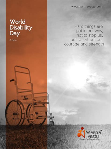 World Disability Day is observed every year on 3rd December. The day aims to promote an awaren ...