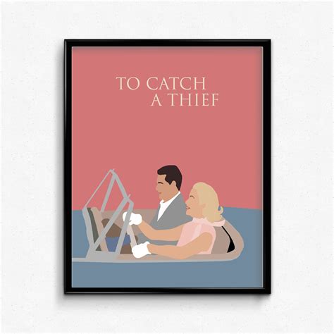 To Catch A Thief Minimalist Movie Poster Classic Movie Wall | Etsy