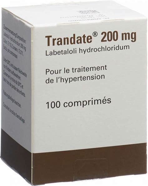 Trandate Tabletten 200mg Dose 100 Stück in der Adler Apotheke