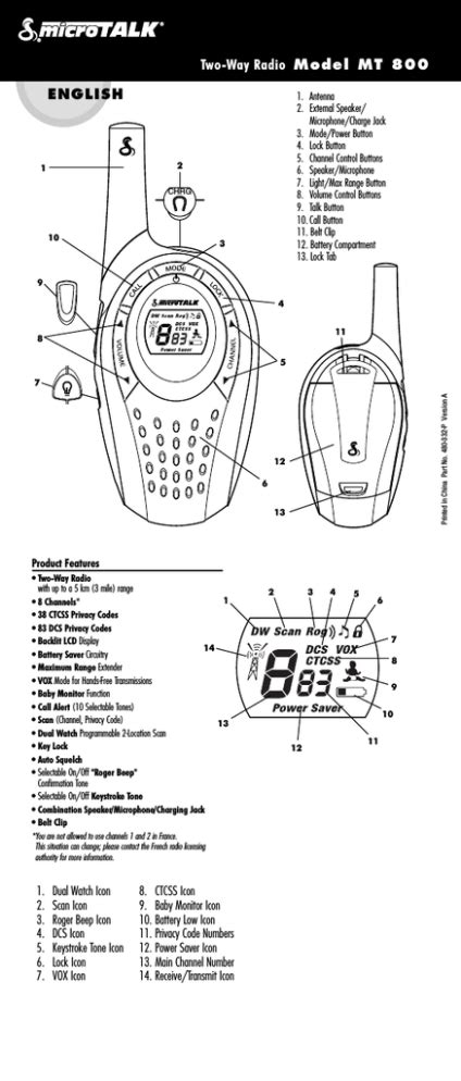 Cobra microTALK 600 User manual | Manualzz