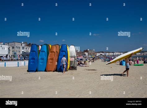 weymouth beach dorset uk Stock Photo - Alamy