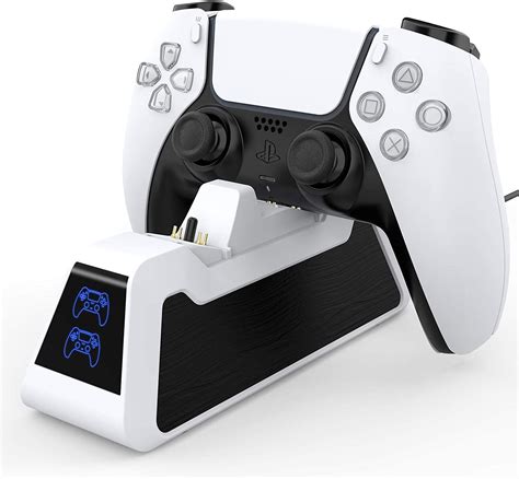 PS5 Controller Charger, PS5 Wireless Charger DualSense Fast Charging Station Compatible with ...