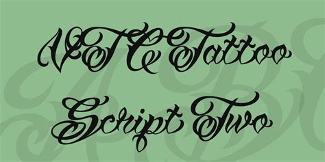 VTC Tattoo Script Two Font · 1001 Fonts