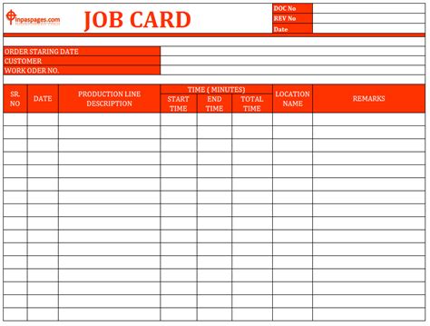 83 How To Create Job Card Template Pdf Templates For Job With Regard To Sample Job Cards ...