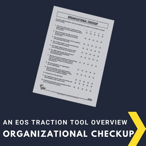 EOS Traction Tools Overview: The Organizational Checkup — Helping ...