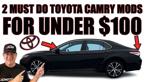 2 MUST DO TOYOTA CAMRY MODS! BIG DIFFERENCE! - YouTube