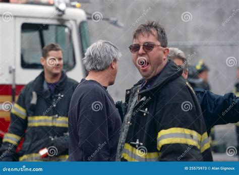 FDNY Firefighters on Duty, New York City, USA Editorial Stock Photo ...