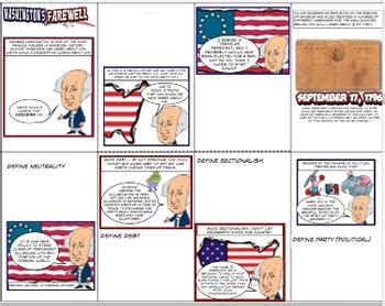 George Washington Farewell Address Comic Lesson Plan by Make History Fun