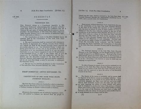 Anniversary of a new beginning: The Irish Free State Constitution Act ...