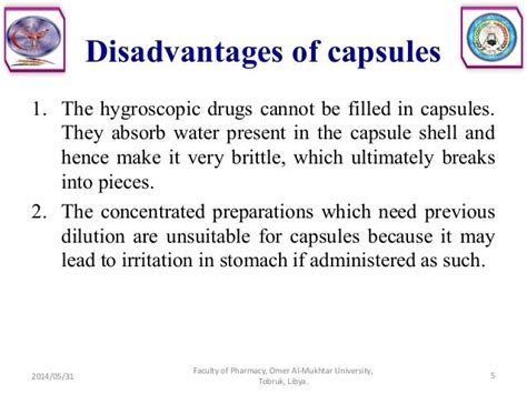 Solid dosage forms (capsules)