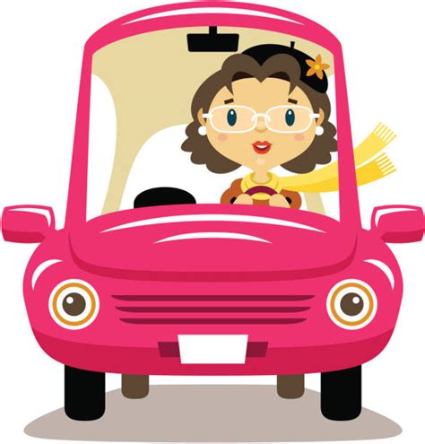 Royalty Free Woman Driving Car Clip Art, Vector Images & Illustrations - iStock