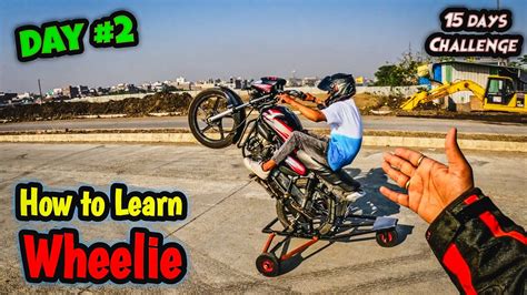 Wheelie Practice Day 2 || Wheelie 15 Days Challenge || Wheelie Machine || Learn Wheelie - YouTube