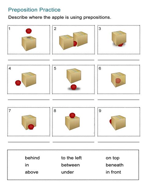 Efl Prepositions Worksheet - Preposition Worksheets