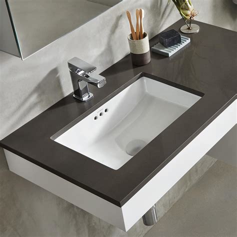 Rectangular Bathroom Sinks - Shop Avanity White Drop-in Rectangular Bathroom Sink with ...