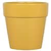 Trendspot Round 6.7-in W x 6.85-in H Yellow Ceramic Indoor Planter in the Pots & Planters ...