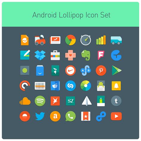 Android Lollipop Icon Set by TinyLab on DeviantArt