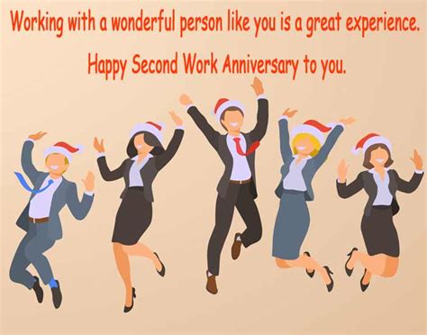 Happy 2nd Work Anniversary Wishes Quotes | Work anniversary, Work anniversary quotes ...