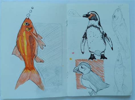 Sketchbook Page: animals