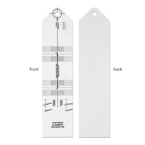 Simple Cartridge Installation Protractor - Raw Music Store