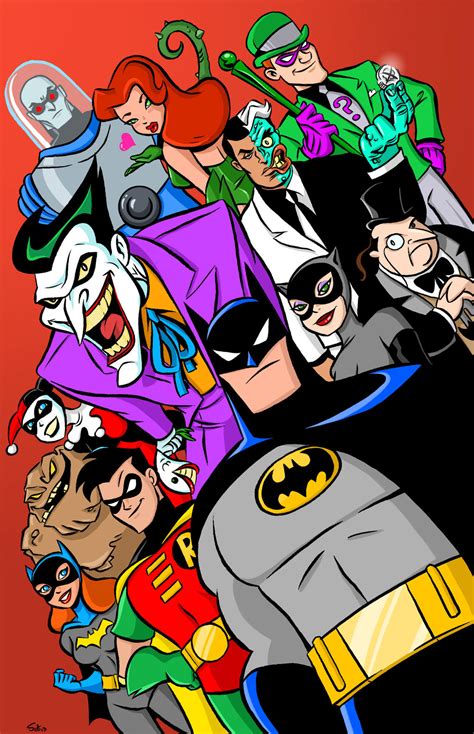 Batman the Animated Series Poster IN COLOR! by scootah91 on DeviantArt