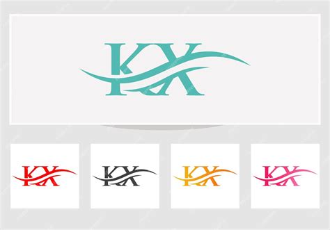 Premium Vector | Kx logo monogram letter kx logo design vector kx ...