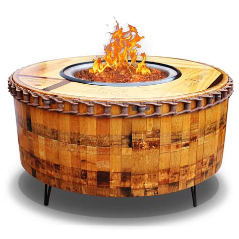 Moderna Wine Barrel Fire Pit Table