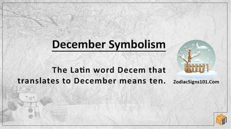 December Symbols: The Last Month of the Year - ZodiacSigns101