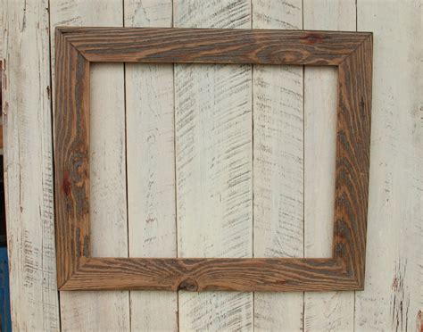 rustic driftwood reclaimed wood picture frame