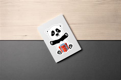 Cute Panda Printable Sticker Bundle By Regulrcrative | TheHungryJPEG