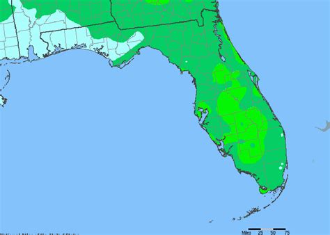 Florida, United States Average Annual Yearly Climate for Rainfall ...