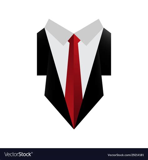 Professional gentleman suit tuxedo logo men Vector Image