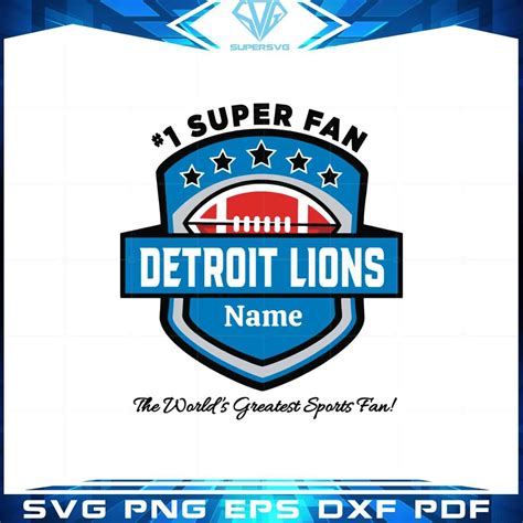 Detroit Lions Super Bowl Champs 2023 Svg Cutting Files