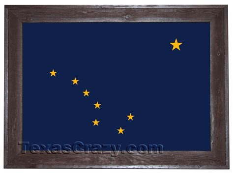 Alaska State Flag Framed 2 x 3 and 3 x 5 foot AK Flag Wall Art