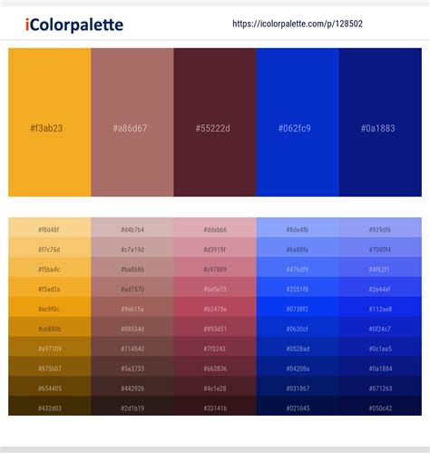 2 Latest Color Schemes with Buttercup And Cocoa Bean Color tone combinations | 2023 | iColorpalette