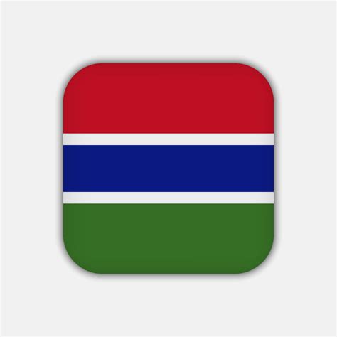 Gambia flag, official colors. Vector illustration. 10795156 Vector Art ...