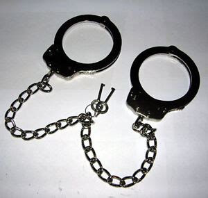 LEGCUFFS Leg Irons LEG CUFFS Shackles STEEL DOUBLE LOCKING Police Grade ...