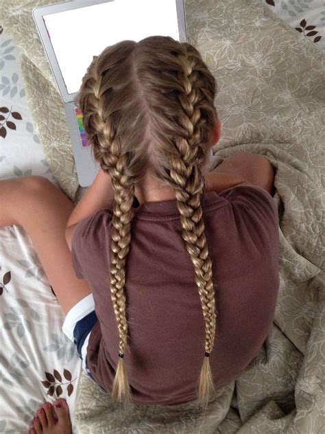 Two french braids! | Two braid hairstyles, French braid hairstyles, French braid pigtails