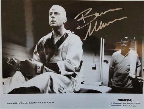 Bruce Willis Autographed "Pulp Fiction" 8x10 photo | Quarterdeck ...