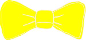 Yellow Bow Clip Art at Clker.com - vector clip art online, royalty free & public domain