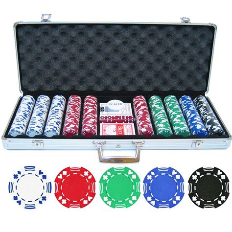 CASINO POKER CHIPS SET TEXAS HOLD EM CARDS GAME IN CASE – SA Products