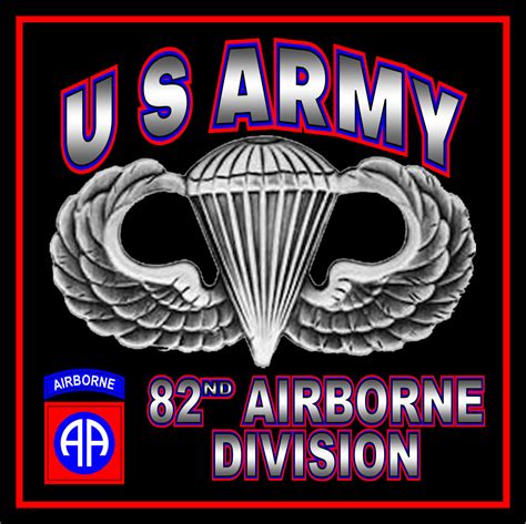 U.S. Army 82nd Airborne Division Jump Wings Sticker - Large Perf. - USA Military Stickers and ...