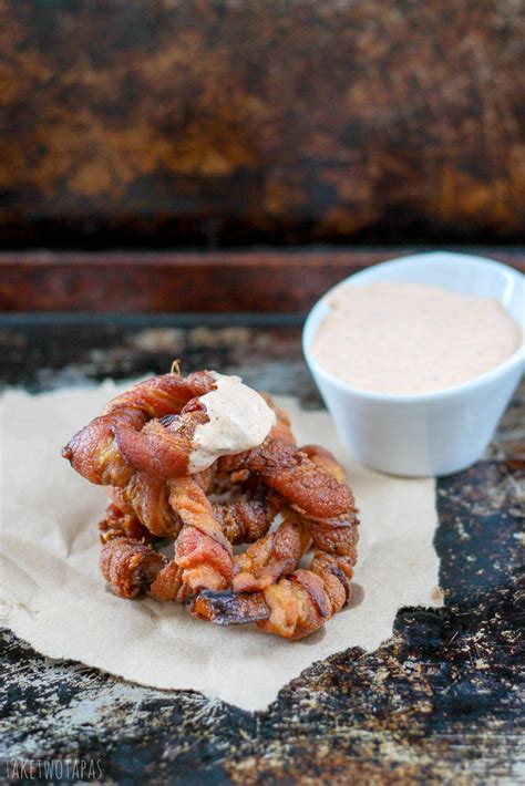 Bacon Wrapped Onion Rings recipe - A Dish of Daily Life | Recipe | Onion rings recipe, Appetizer ...