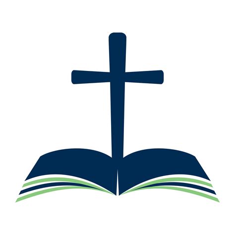 Bible Cross Logo concept design. Christine Church cross logo. 11483305 ...